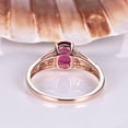 thumbnail image 6 of HeartsAndYou 1.2ct Natural Pink Ruby Infinity Solitaire Engagement Ring 14k SOLID Rose Gold, 6 of 8