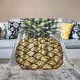 thumbnail image 5 of FCXZI Pineapple Lightweight Fuzzy Flannel Blanket for All Seasons 40*50in, 5 of 7