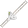 thumbnail image 2 of Regla de carpintería con nivel de burbuja de acero inoxidable, combinación ajustable, regla combinada portátil de alta precisión, herramienta de medición de carpintería para ingeniero carpintero, 2 of 11