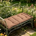thumbnail image 6 of Outdoor Swing Cushion, 47.24x18.9 inch Cotton Linen Replacement Pad, Tufted Patio Bench Cushion for Porch Swing Garden Furniture Seat Backrest Decor, 6 of 6