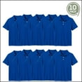 thumbnail image 2 of 10-Pack School Uniform Tagless Polo Tshirt for Little Boys & Big Boys, 2 of 7
