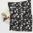 thumbnail image 6 of Yiaed Skeleton Print Dog Blankets-Cat Blanket Washable for Couch Protection,Puppy Blanket, Soft Plush Reversible Throw Furniture Protector-Medium, 6 of 8
