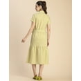 thumbnail image 4 of Moomaya Short Sleeve A-Line Shirt Collar Cotton Dress - Women's Casual Dress, 4 of 9