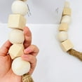 thumbnail image 4 of Promotion Clearance DIY Natural Wood Bead Garland Jute Rustic Wall Hanging Tassel String Handmade Garland Farmhouse Ornament Home Decor, 4 of 6