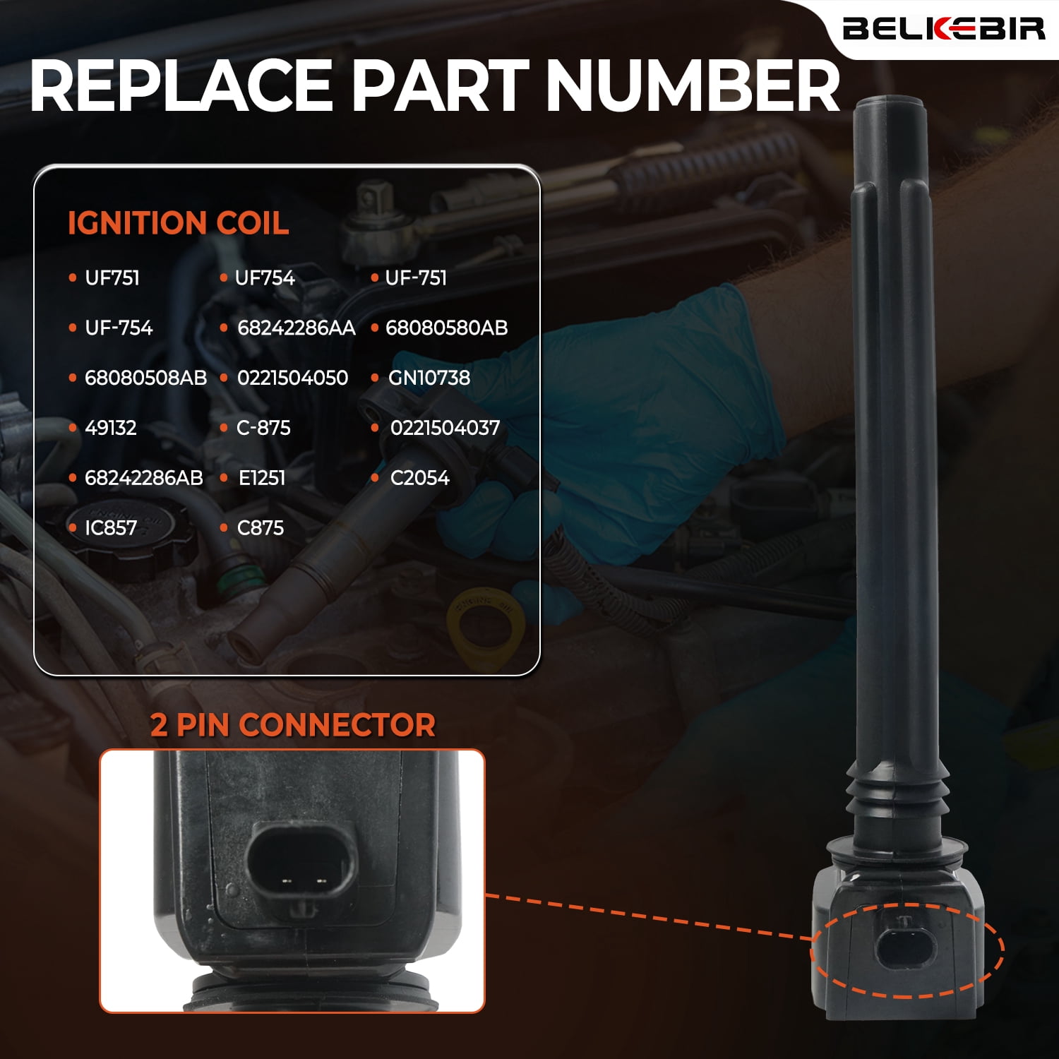 Set of 4 Ignition Coil Packs & Iridium Spark Plugs Compatible with 2.4L 2014-2020 Jeep Cherokee Compass Renegade, Ram ProMaster City, 15-17 Chrysler 200 13-16 Dodge Dart 16-18 Fiat 500X Replace UF751