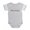 Heather Gray, variant on CafePress - Miss Rbw Txt - Cute Infant Baby Football Bodysuit