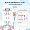 thumbnail image 4 of Dosaele Basketball Coaching Board Efficient Double Sided Basketball Clipboard Lightweight Dry Erase Clipboard for Practice and Game, 4 of 11