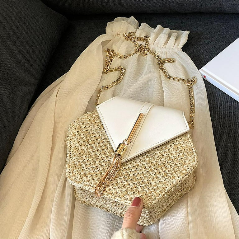 Hexagon straw bag new arrivals