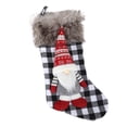 thumbnail image 2 of Christmas Stockings, 18.8" Big Xmas Stockings, Classic Buffalo Red Black Plaid for Xmas Holiday Party Decor, 2 of 5