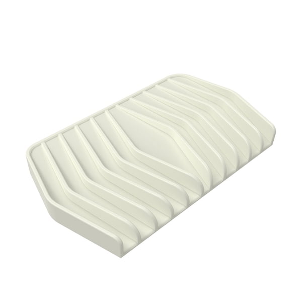 pstuiky Jabonera inclinada para desagües de baño, no perforada, portátil, para desagües domésticos