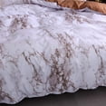 thumbnail image 3 of HAHDAXIA Super Soft Polyester Duvet Cover Set Rock Pattern Printed Pillowcase Bedding Set (Brown, Single), 3 of 6