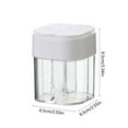 thumbnail image 3 of 4 in 1 Salt and Pepper Shaker,2.5x2.5x3.3Inch Transparent Spice Dispenser,Container for Storage Grill Spice Jar with Lid,Easys to Use,Suitable for Home Restaurant Camping, 3 of 6