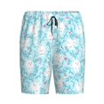 thumbnail image 4 of Wukai Cute Rabbit Men’s Short Pajama Pants With Pockets Soft Sleep Pj Shorts for Men-, 4 of 6