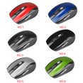 thumbnail image 2 of Computer 2.4Ghz Wireless Optical Mouse with USB 6 Key Low Latency Receiver 6 Buttons Gaming Mice 800/1200/1600DPI Desktop PC Laptop Accessories Red, 2 of 9