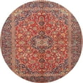 thumbnail image 1 of Ahgly Company Indoor Round Traditional Light Copper Gold Medallion Area Rugs, 3' Round, 1 of 6