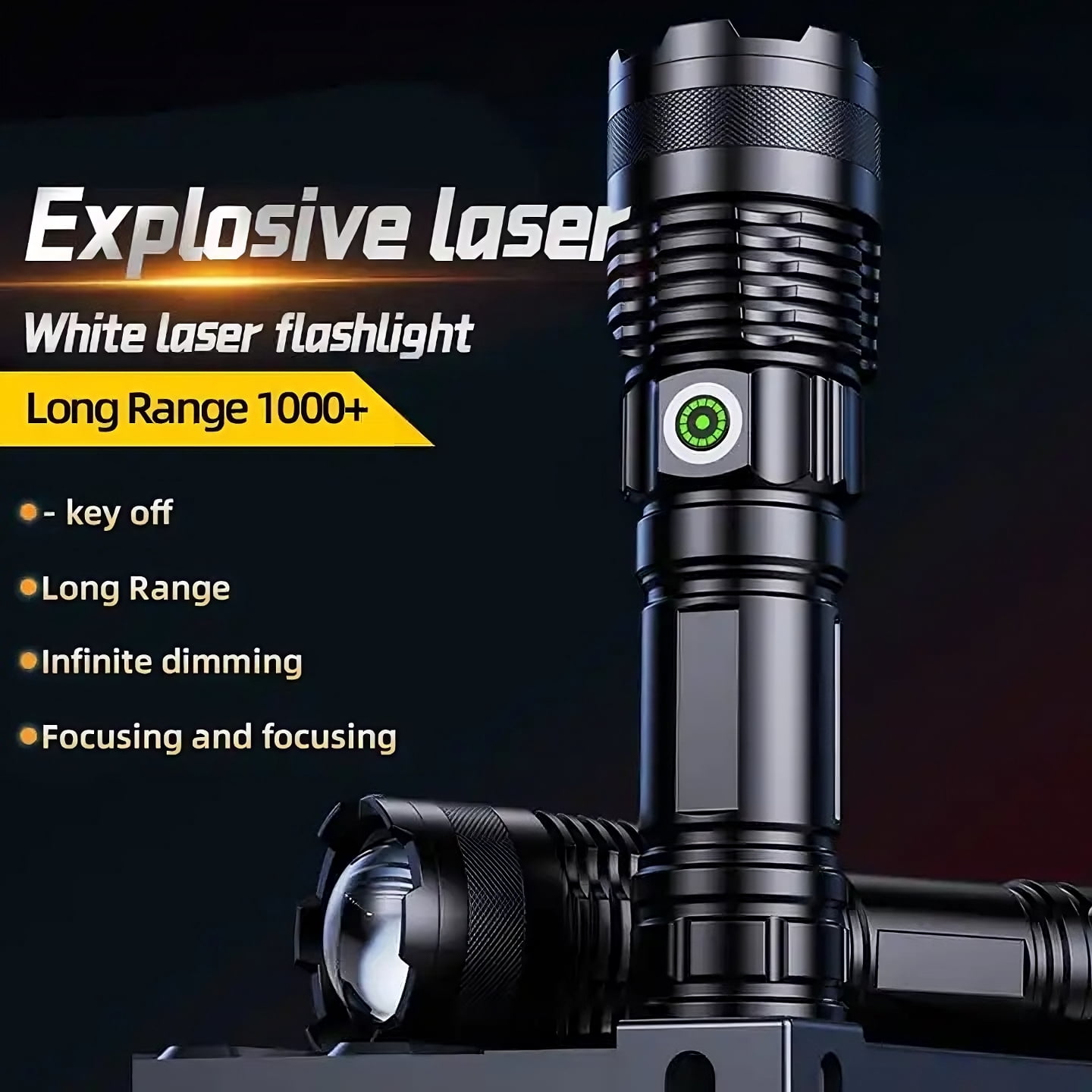 Super Bright LED Flashlights Rechargeable, 100000 Lumens XHP70 Tactical Flashlight, High Lumens 5 Modes Zoomable Waterproof Handheld Flashlights for Emergency Hiking Hunting Camping