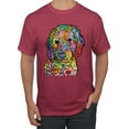 thumbnail image 1 of Dean Russo Sweet Poodle Dog Lover Men's Graphic T-Shirt, Vintage Heather Red, XX-Large, 1 of 6
