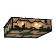 thumbnail image 2 of Meyda Tiffany 136276 Wolf On The Loose 8 Light 51" Wide Flush Mount Square Ceiling Fixture, 2 of 5