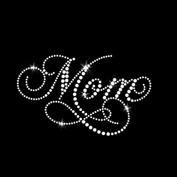 Fancy Mom Iron-on Clear Rhinestone Transfer by JCS Rhinestones