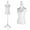 White, variant on Dress Form Female Mannequin Torso, Height Adjustable Mannequin Body with Stand for Sewing, Display, Black