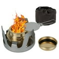 thumbnail image 1 of Réchaud à Alcool Portable Réchaud de Pique-Nique Extérieur Mini Réchaud à Alcool pour la Randonnée Brûleur en Laiton Léger avec Support en Aluminium pour la Randonnée de Camping, 1 of 11