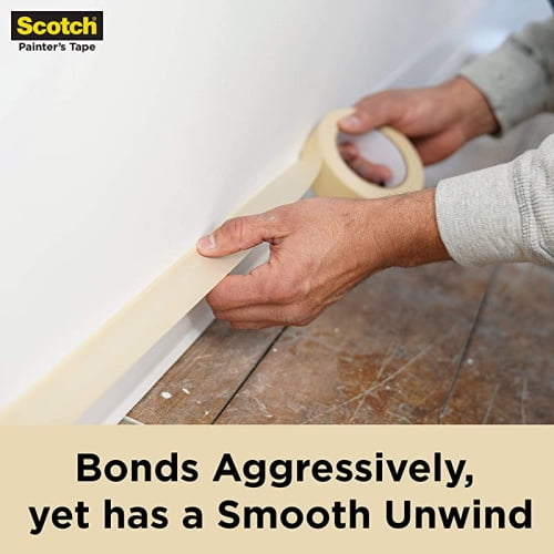 3M 2020-48EP3 1.88" x 60.1yd (48mm) Scotch Contractor Grade Masking Tape (3pk)