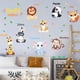 thumbnail image 4 of Un lot de Stickers Muraux animaux mignons Autocollants Muraux décoration murale pour Chambre Salon bureau cuisine JAMW Sencillez, 4 of 5