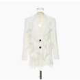 thumbnail image 2 of Gibobby Blazer para mujer Blazer casual para mujer de manga larga con frente abierto para trabajo oficina casual(Blanco,G), 2 of 4