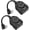 2 Pack, variant on Outdoor Timer Outlet, Dusk to Light Sensor Timer Weatherproof, 2 Grounded Outlets for Halloween and Christmas Lights, 15A 1/2HP, ETL Listed