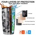 thumbnail image 7 of 20 Oz Paw Prints and Bones Coffee Tumbler Double Wall Insulated Stainless Steel Water Bottle | Metal Reusable Thermoses Flask with Cup Cap | Leak & Sweat Proof with Anti-Dust Lid, 7 of 7