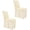 Beige, variant on NANAHuang High Stretch Dining Room Chair Covers with Skirt Easy Fit Removable Spandex Kitchen Parson Chair Slipcovers Washable Chair Protector for Wedding Party Banquet Hotel(Set of 6,Green)