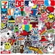 thumbnail image 1 of Cool Brand Stickers 100 Pack Teens Sticker Decals for Laptop Computer Skateboard Helmet Laptop Bicycle Hypebeast Bomb Stickers, 1 of 2
