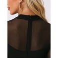 thumbnail image 5 of DARING DIVA Mesh Ruch Elegant Cocktail Bodycon Dress XS Black, 5 of 6