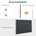 thumbnail image 3 of MCombo 138''x 78'' Patio Retractable Side Awning, Fully Assembled Waterproof Sunshade Privacy Screen for Garden, Balcony and Pools, 4744, 3 of 13