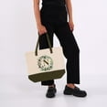 thumbnail image 4 of HIFA Initial Tote Bag for Women, Personalized Canvas Tote Bag - Two-Tone, Zipper Closure, Inner Pocket, Organic Cotton, Sturdy - Multipurpose Shoulder Bag Suitable for Shopping, Grocery, Beach, Travel, 4 of 5