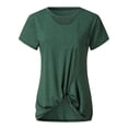 thumbnail image 3 of Pompotops T-Shirt à Col Rond et à Manches Courtes pour Femme, 3 of 5