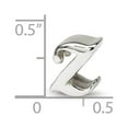 thumbnail image 2 of Sterling Silver Reflections Letter Z Script Bead Charm - Measures 8.18x8.18mm Wide, 2 of 2
