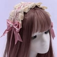 thumbnail image 3 of Tocado gótico de lolita, accesorios para el cabello de encaje para sirvienta, lindas diademas, horquillas dulces, 3 of 5