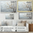 thumbnail image 4 of Designart "Minimalist Grey Blossom Tree Essence of Tranquility" Landscapes Framed Wall Art - Modern Farmhouse Grey Tree Cherry Blossom Bedroom Framed Canvas Wall Art, 4 of 6