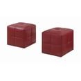thumbnail image 1 of Ens. poufs en similicuir Monarch Specialties, 1 of 2