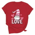 thumbnail image 7 of FRSASU Valentines Shirts for Women: Cute Love Heart Shirt Valentine T Shirt Red Short Sleeve Casual Hearts Tops Red, 7 of 7