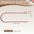 thumbnail image 2 of Acrylic Purse Chain, Handbag Chain Straps Bag Strap Detachable Handle for Purse Handbags DIY 47" Red, 2 of 7