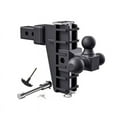 thumbnail image 6 of Adjustable Trailer Hitches 3-Ball Tow Hitch For Heavy Duty Truck, 2.5" Receiver, 25000 Lbs Capacity, Carbon Steel Truck Hitch Tri-Ball Mount With Hook, 6 of 6