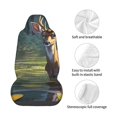 thumbnail image 4 of Fotbe Peaceful Deer Lily Pond Funda para Asiento de Auto con Estampado – Impermeable y Antisudor – Ajuste Universal, Lavable a Máquina, Antideslizante (1 Pieza), 4 of 5