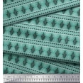 thumbnail image 3 of Soimoi Cotton Voile Fabric Diamond & Paisley Block Decor Fabric Printed Yard 42 Inch Wide, 3 of 3