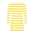 thumbnail image 6 of CYMMPU Women's Business Work Blouses Tunic Tops Casual Shirts Square Neck Summer Fall Basic Tees Striped Flowy Blouse 3/4 Length Sleeve 2025 Clothes Yellow S, 6 of 6