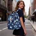 thumbnail image 3 of Yspwyqan Teen Boys Backpack, Basketball Polka Dot Shark 17 Inch Lightweight Laptop Backpack, Multi-Pocket Fits 15.6 Laptop, Casual Daypack for High School Back to School Gifts, 3 of 7