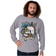 thumbnail image 5 of No Pain No Gain Skull Dagger Tattoo Long Sleeve TShirt Men Women Brisco Brands L, 5 of 6
