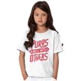 thumbnail image 3 of Crazy Cat Lady Purrs Well With Others Crewneck T Shirts Boy Girl Teen Brisco Brands M, 3 of 6