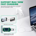 USB C Adapter PD 100W USB3.1 24Pin Fast Charging 10Gbp/s Data